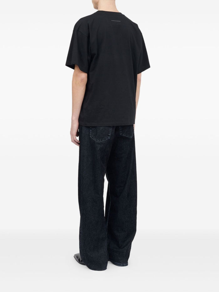 Mm6 Maison Margiela Men's Black T-shirt 2