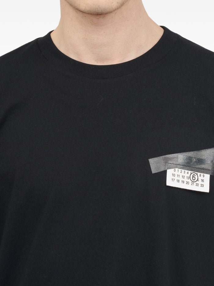 Mm6 Maison Margiela Men's Black T-shirt 3
