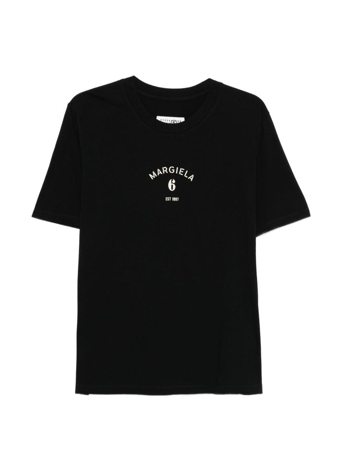 Mm6 Maison Margiela Men's Logo T-shirt Black 5