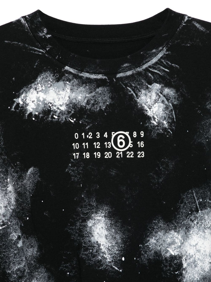 Mm6 Maison Margiela Men's Spray T-Shirt Black 3
