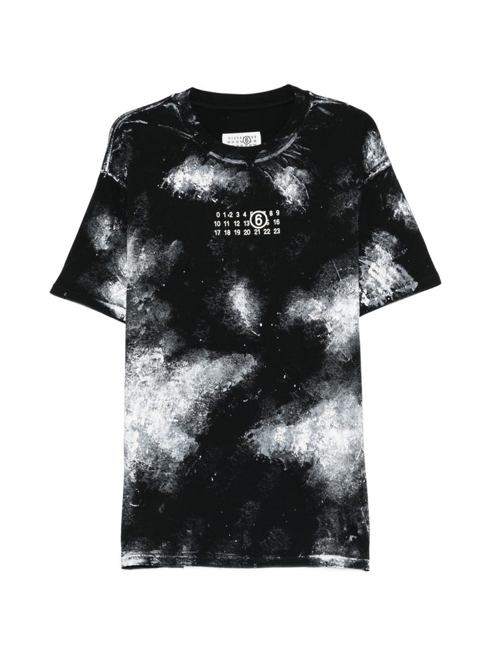 Mm6 Maison Margiela Men's Spray T-Shirt Black 1