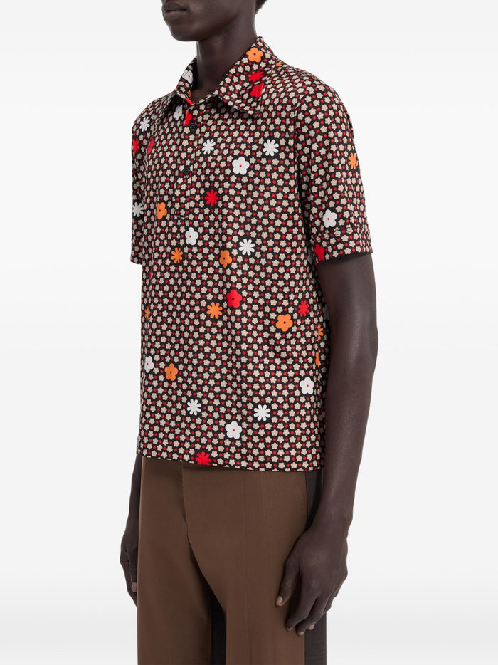 Mm6 Maison Margiela Polo Fiori Uomo Multicolore 1