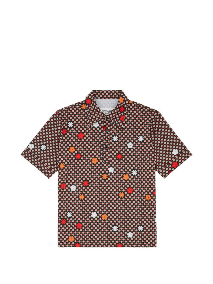 Mm6 Maison Margiela Polo Fiori Uomo Multicolore 5