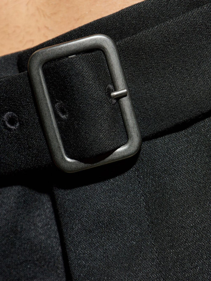 Mm6 Maison Margiela Herren Hose mit Gürtel in Schwarz 4