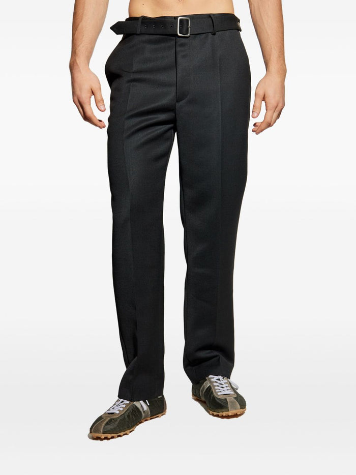 Mm6 Maison Margiela Herren Hose mit Gürtel in Schwarz 1
