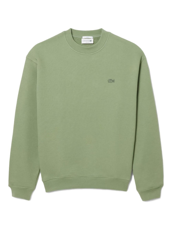 Lacoste Felpa Ricamo Coccodrillo Verde Uomo Verde 1