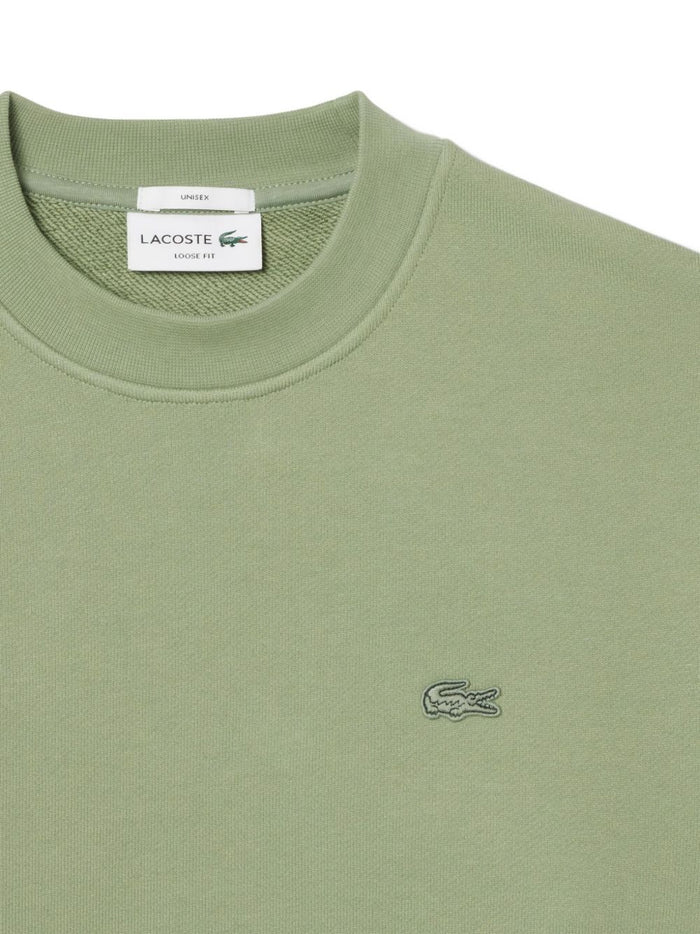 Lacoste Felpa Ricamo Coccodrillo Verde Uomo Verde 2