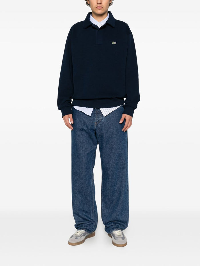 Lacoste Felpa Blu Uomo 4