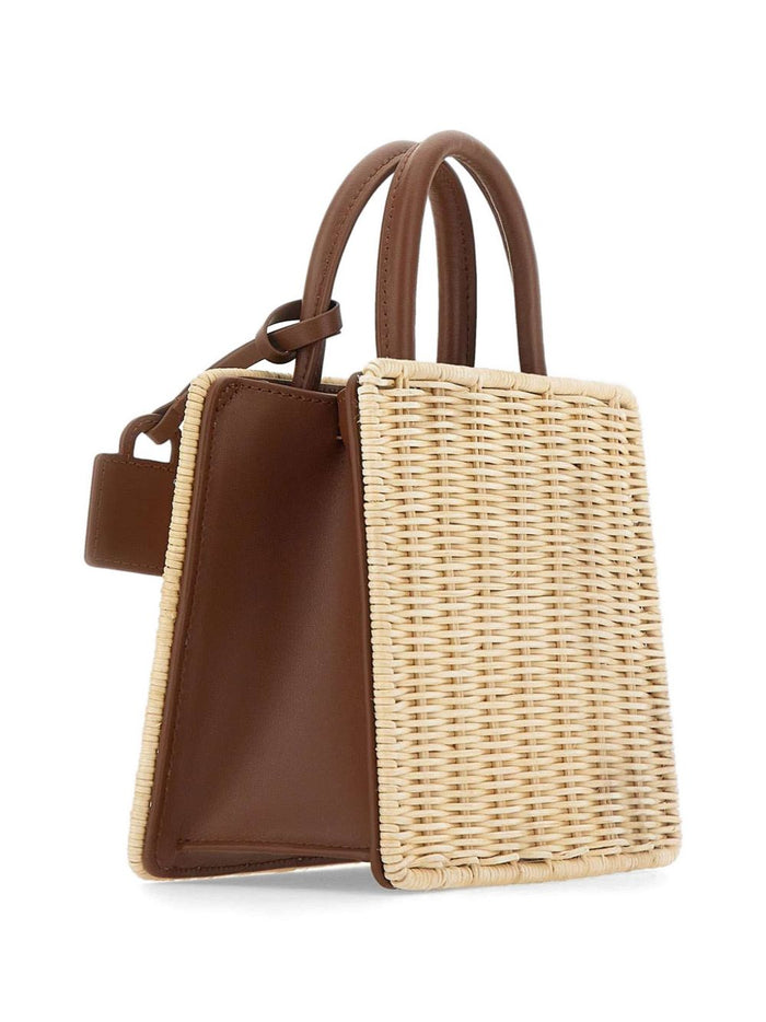 Mc2 Saint Barth Borsa Shop Bag Mini Donna Beige 5