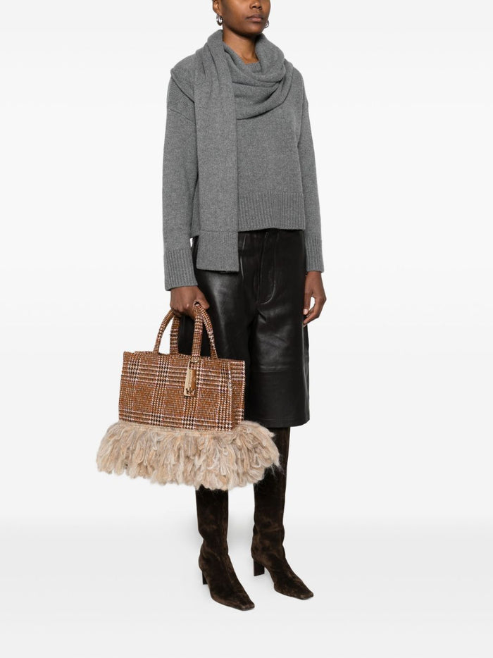 La Milanesa Damen Braune Tasche 5