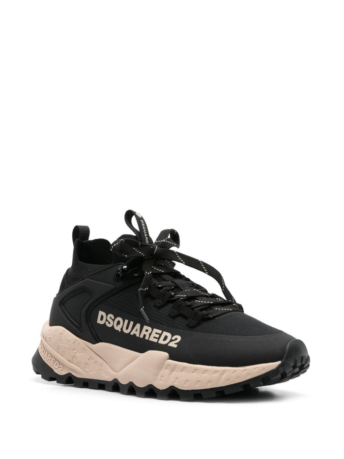 Dsquared2 Scarpa Nero Uomo Logo Stampato 3