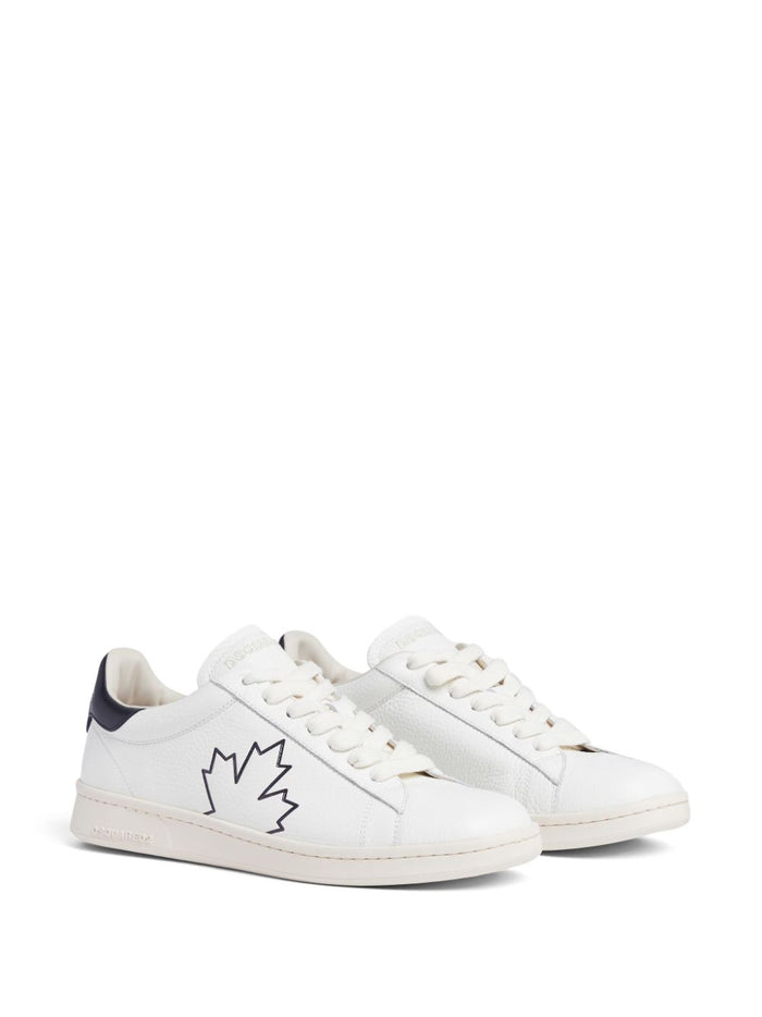 Dsquared2 Scarpa Bianco Uomo Motivo Foglia 4