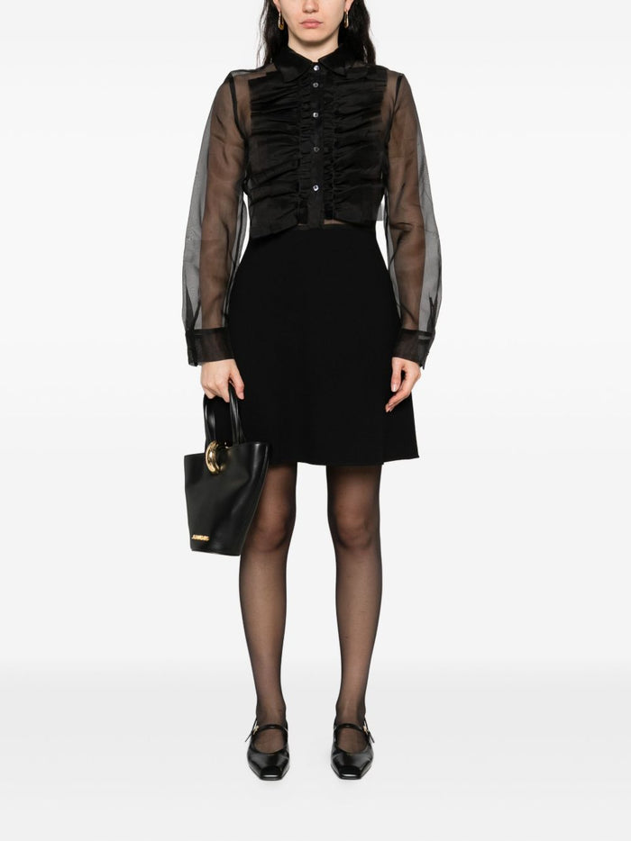 Parosh Damen Schwarzes Kleid 5