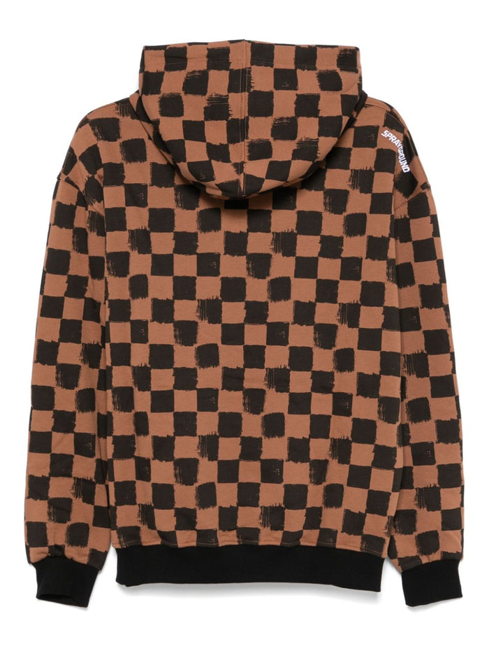 Sprayground Men's Brown Checked Sweatshirt 2