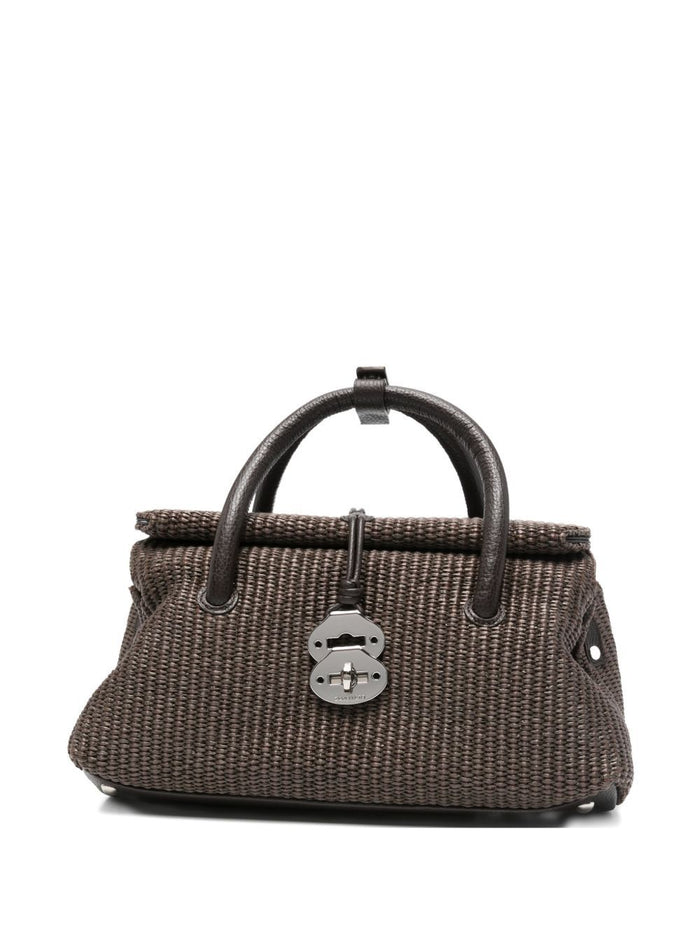 Zanellato Borsa Dotta Vimini Baby Donna Marrone 1