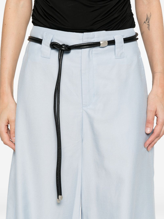 Eleh Women's Loose Fit Trousers Light Blue 3