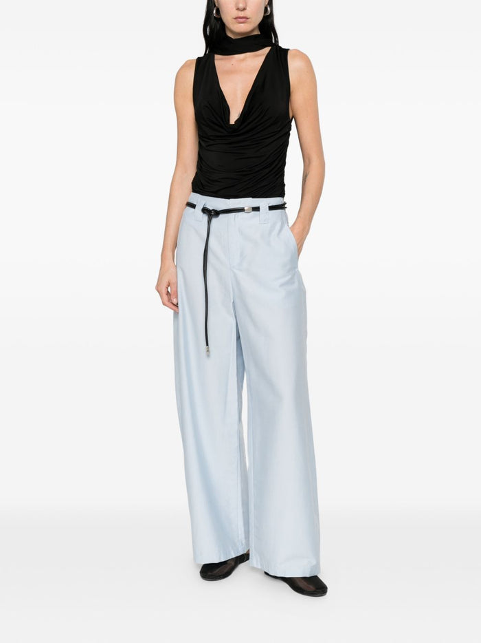 Eleh Women's Loose Fit Trousers Light Blue 1