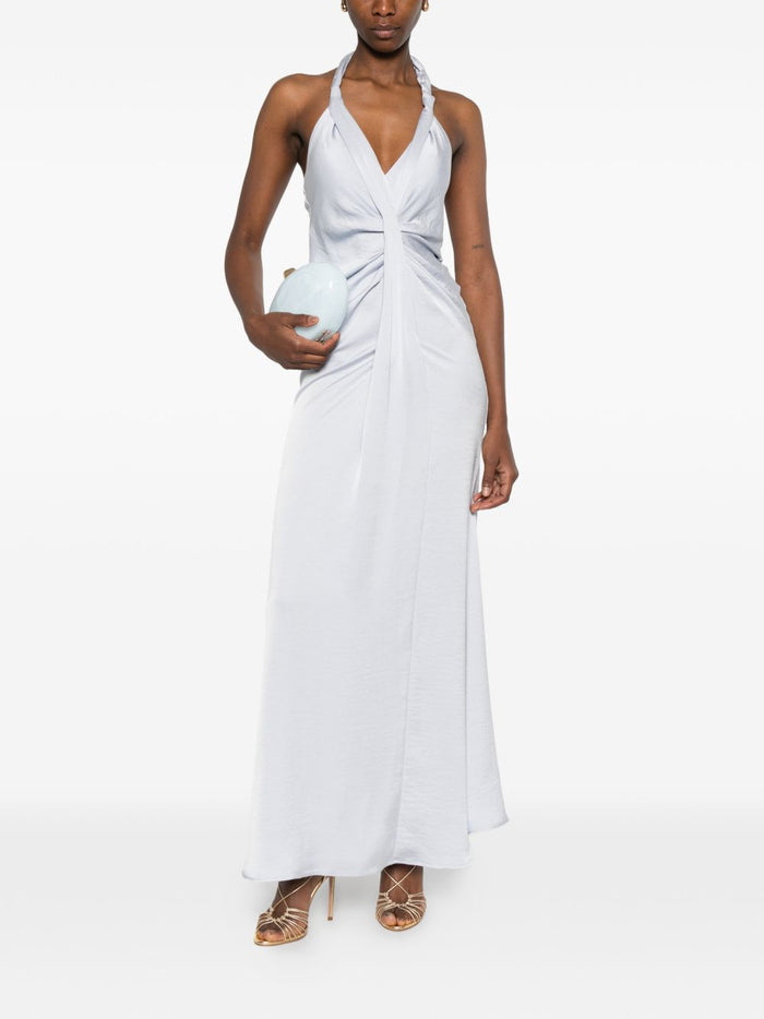 Eleh Women's V-Neck Dress Light Blue 1