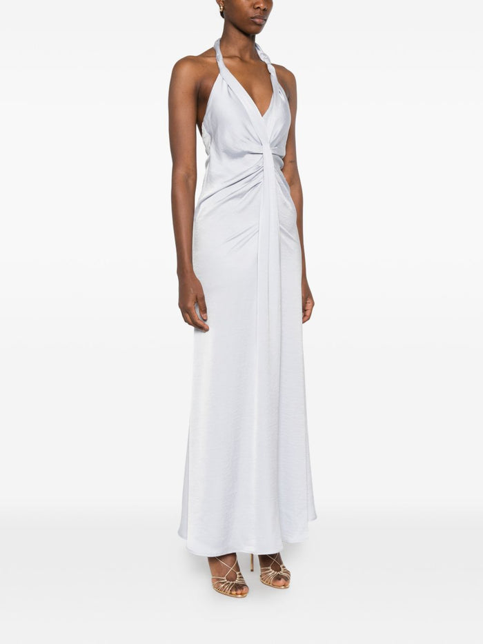 Eleh Women's V-Neck Dress Light Blue 2