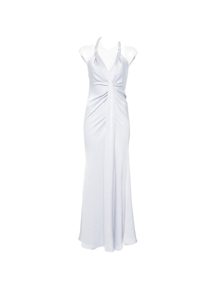 Eleh Women's V-Neck Dress Light Blue 5
