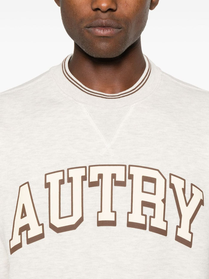 Autry Men's White Sweatshirt Logo Print 4