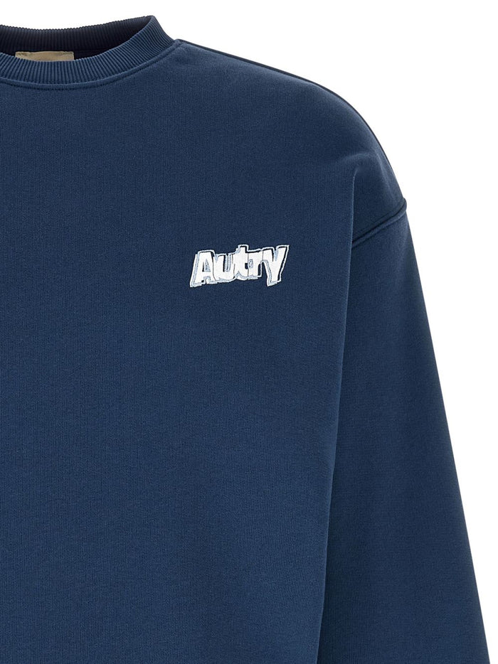 Autry Felpa Blu Uomo Motivo Logo 3