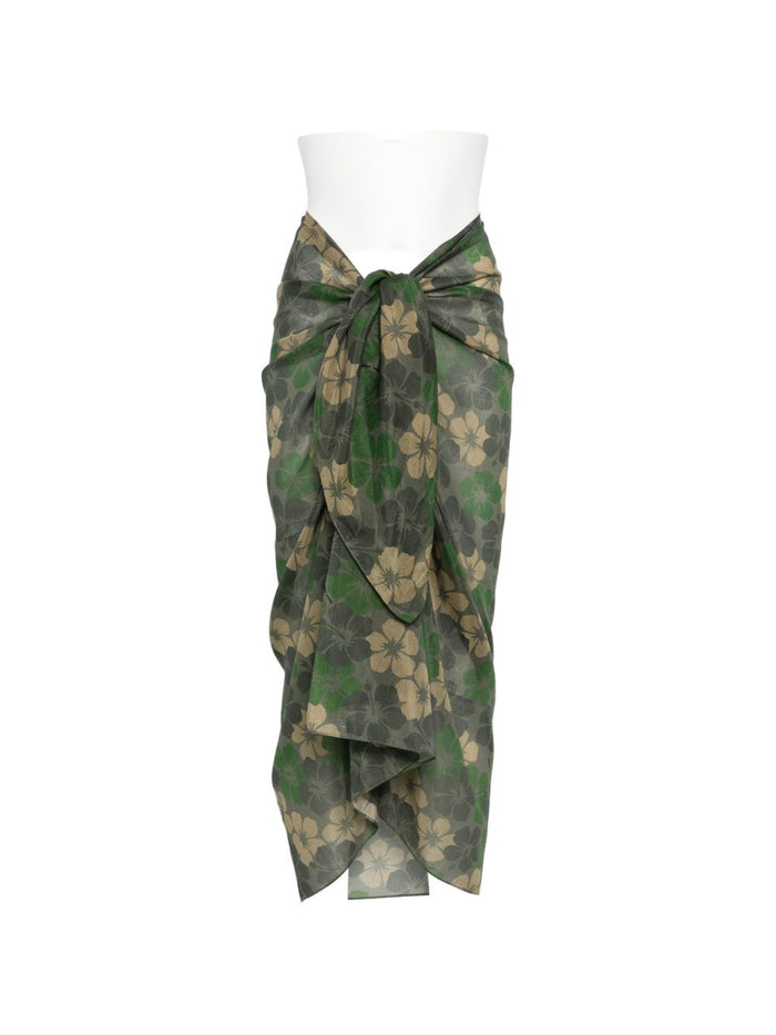 Mc2 Saint Barth Pareo Hibiscus Camo Damen Grün 1