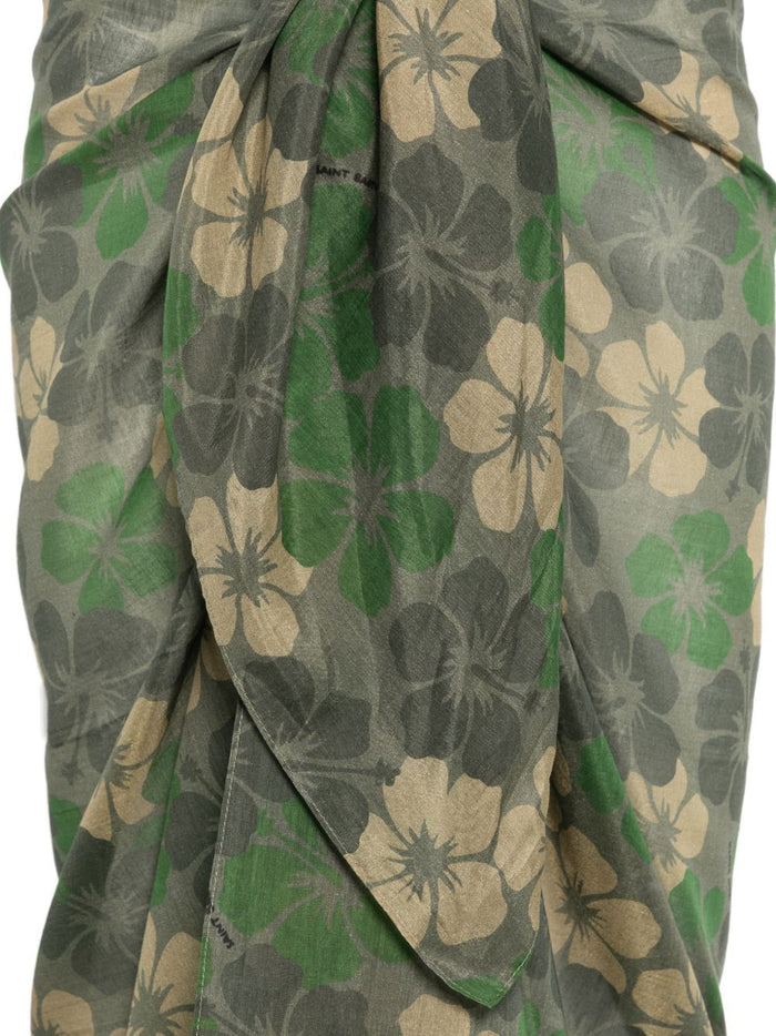 Mc2 Saint Barth Pareo Hibiscus Camo Damen Grün 3