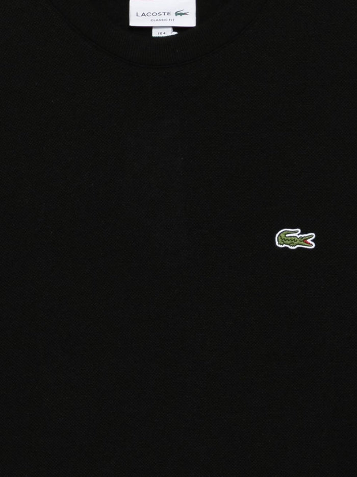Lacoste T-Shirt Coccodrillo Verde Uomo Nero 3