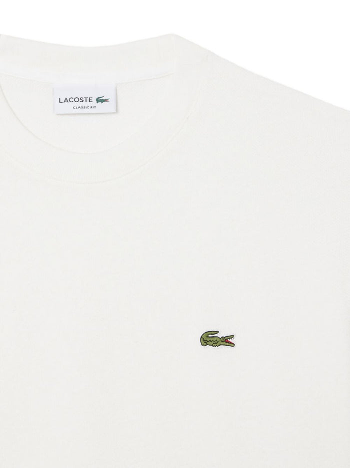 Lacoste T-Shirt Coccodrillo Verde Uomo Bianco 2