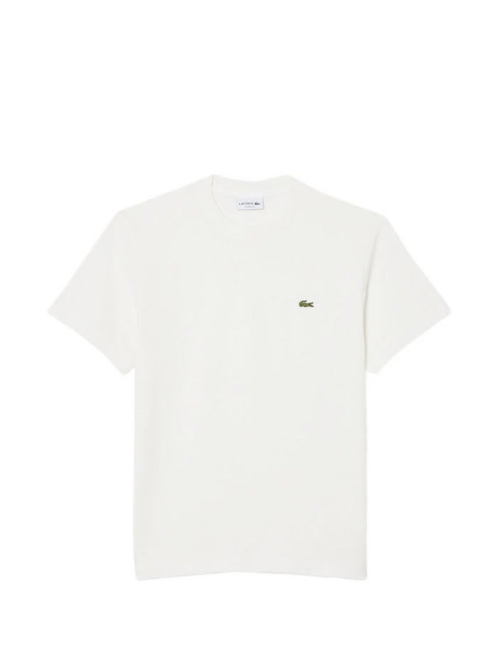 Lacoste T-Shirt Coccodrillo Verde Uomo Bianco 1