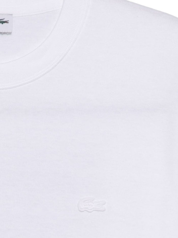Lacoste T-Shirt Stampa Posteriore Uomo Bianco 3