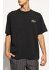 Lacoste T-shirt Nero Uomo Ricamo Coccodrillo 1