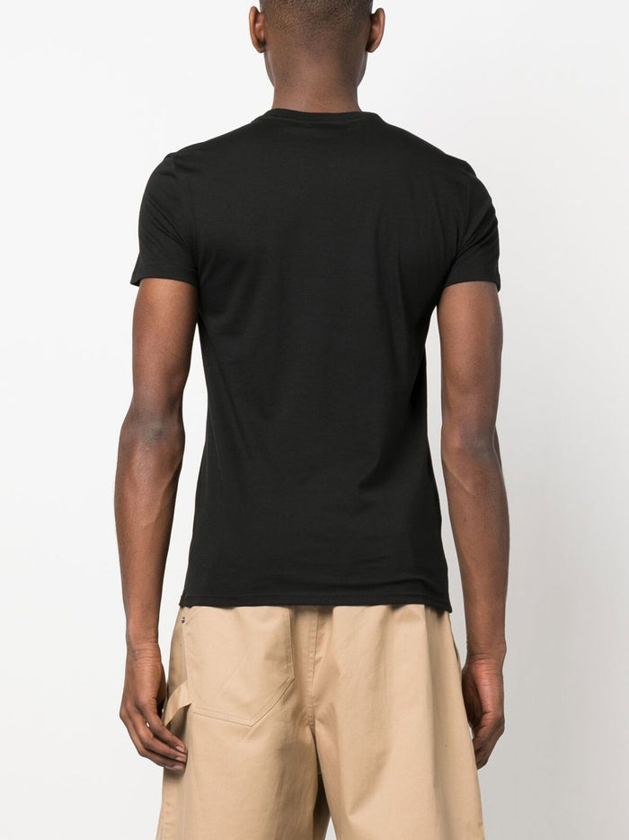 Lacoste T-Shirt Slim Uomo Nero 3