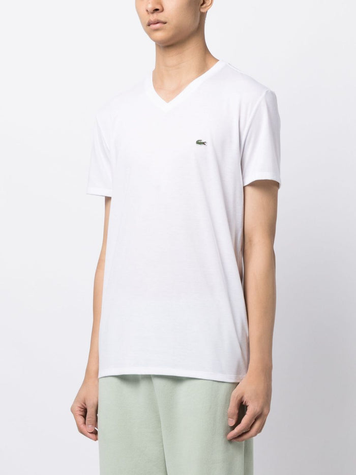 Lacoste T-shirt Bianco Uomo 4