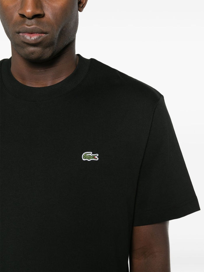 Lacoste T-shirt Coccodrillo Uomo Nero 4