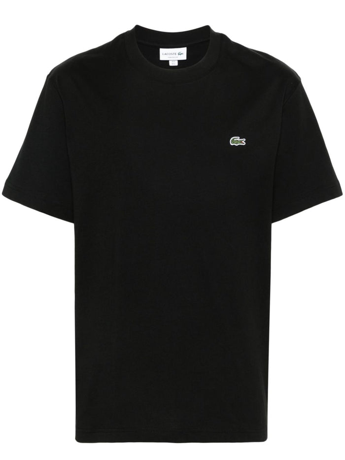 Lacoste T-shirt Coccodrillo Uomo Nero 5