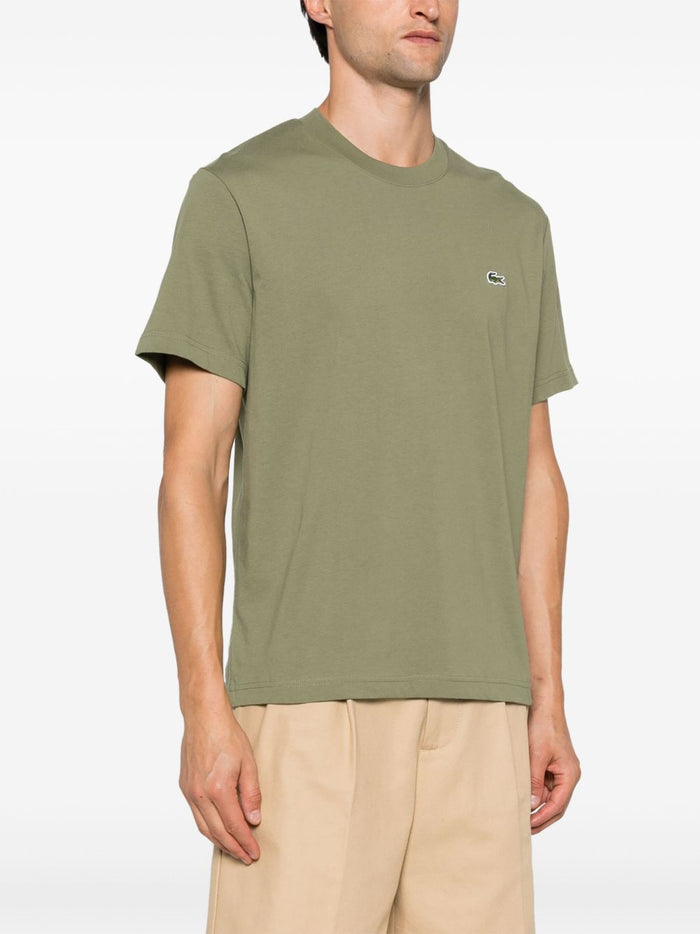 Lacoste Uomo T-shirt Verde Girocollo 1