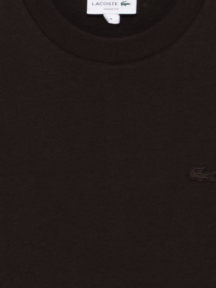 Lacoste Men's Tone-on-Tone Crocodile T-Shirt Brown 3