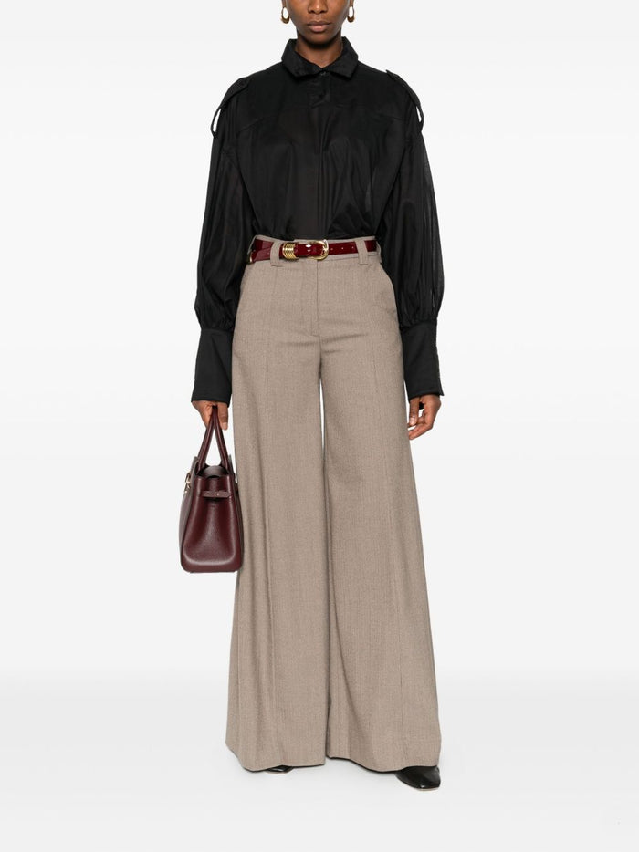 Thelatest Damen Braune Hose 5