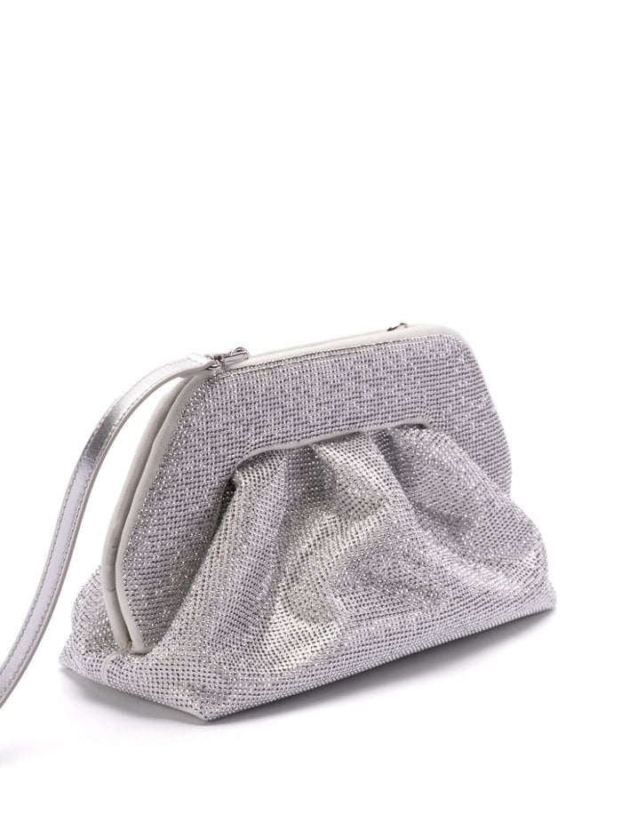 Themoire Women's Silver Bag Tia Strass 3