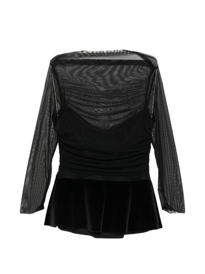 Chiara Boni La Petite Robe Top Nero Donna 2