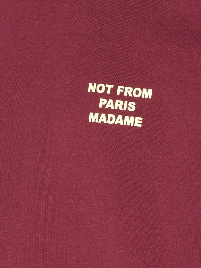 Drole De Monsieur Lila Herren T-Shirt Not From Paris Madame Print 4