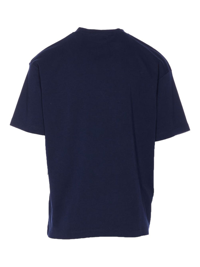 Drole De Monsieur Herren-T-Shirt mit Hunde-Print in Blau 2