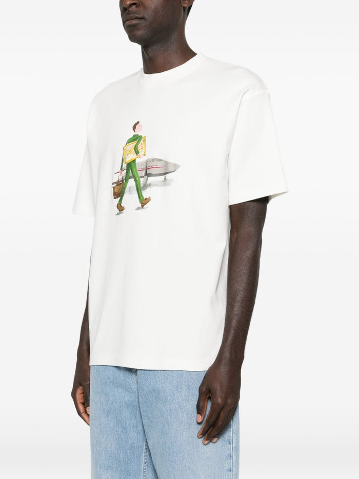 Drole De Monsieur T-Shirt L'Homme Au Tableau Uomo Bianco 1