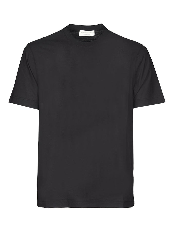 Filippo De Laurentis T-shirt Girocollo Uomo Nero 1