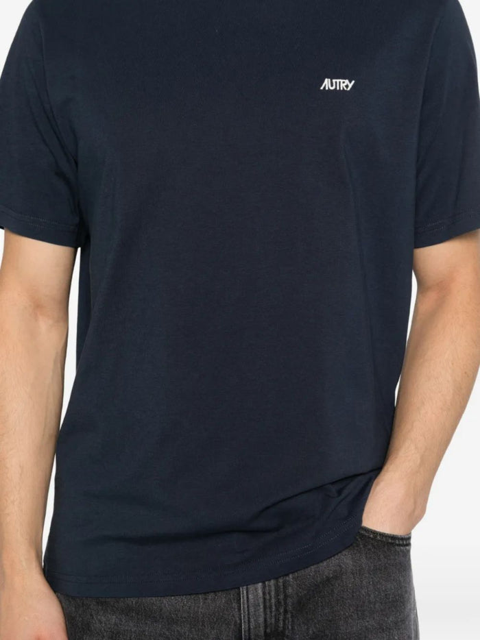 Autry T-shirt Blu Uomo Logo 4