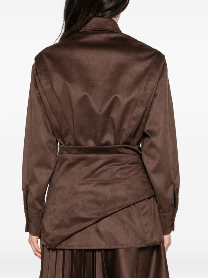 Su Camicia Marrone Donna 4