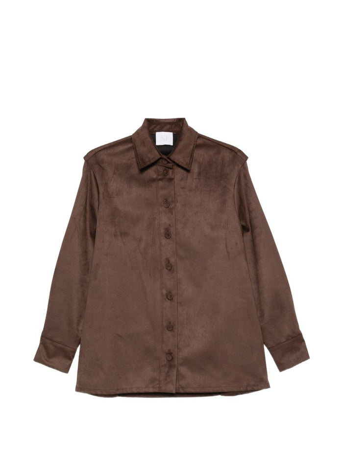Su Camicia Marrone Donna 1