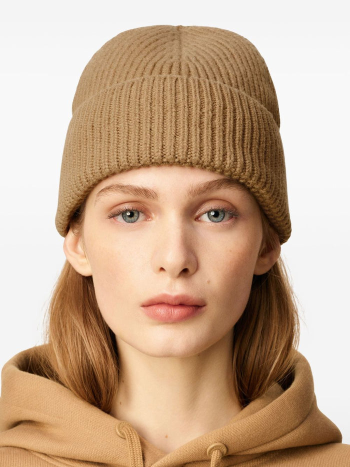 Ami Paris Ami de Coeur Uomo Berretto Marrone 3